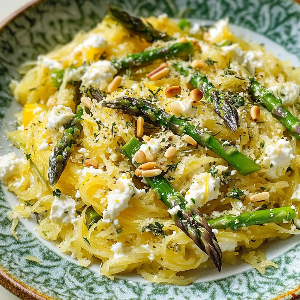 Recipe: Spaghetti Squash with Asparagus, Ricotta, Lemon, and Thyme