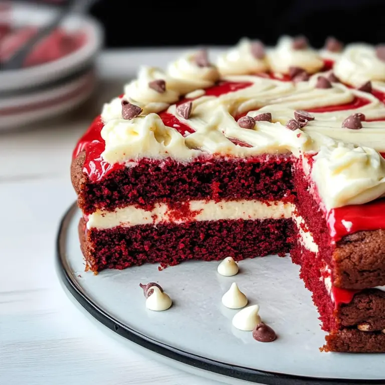 Red Velvet Cookie Cake