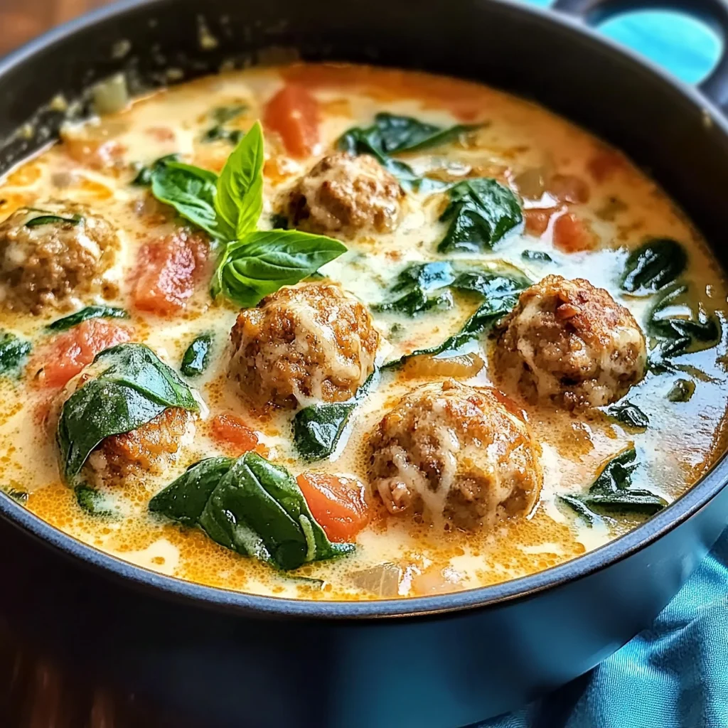 Savor the Comfort: Creamy Italian Meatball Soup to Warm Your Soul