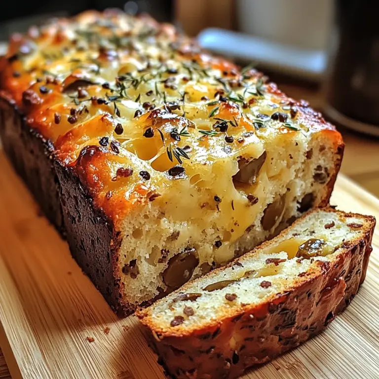 Savory Quick Bread With Cheese And Olives