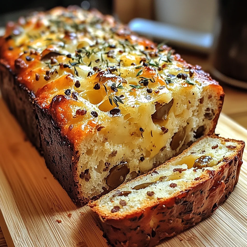 Savory Quick Bread With Cheese And Olives
