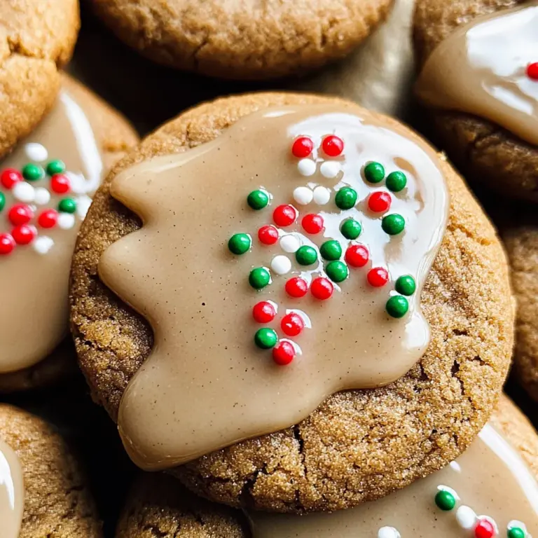 Soft Gingerbread Cookies with Maple Glaze