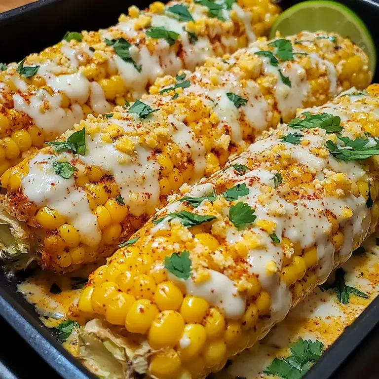 Spicy Creamy Cajun Corn Cob