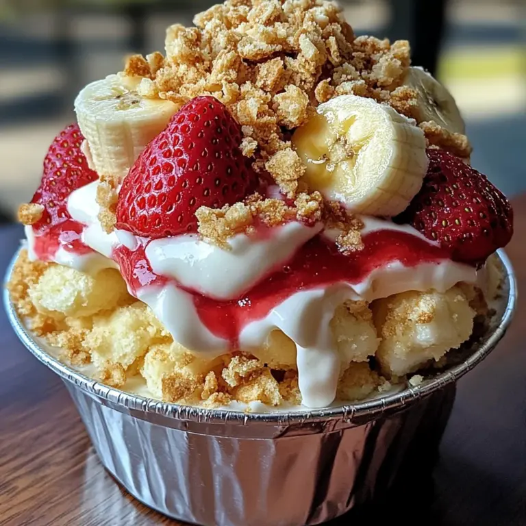Strawberry Crunch Banana Pudding Recipe - Easy Dessert Delight
