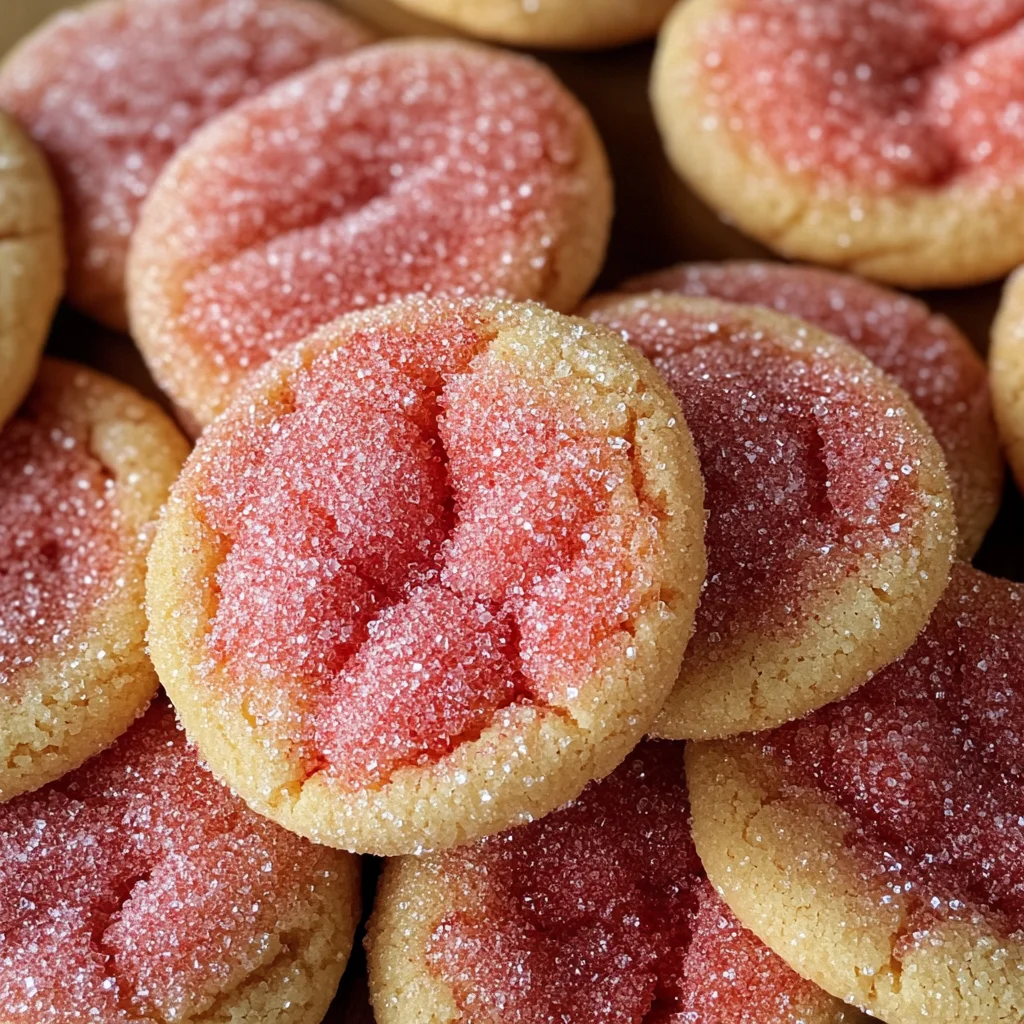 Strawberry Sugar Cookies with Sparkling Strawberry Sugar Recipe