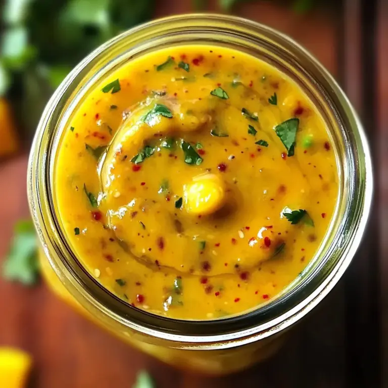 Sweet and Spicy Mango Salad Dressing