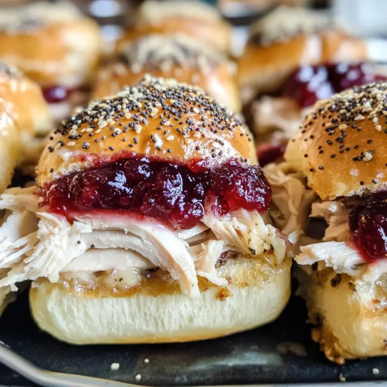 Turkey Cranberry Sliders