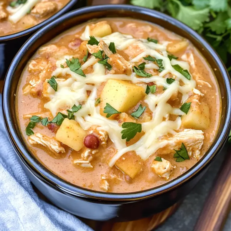White Cheddar & Apple Chicken Chili