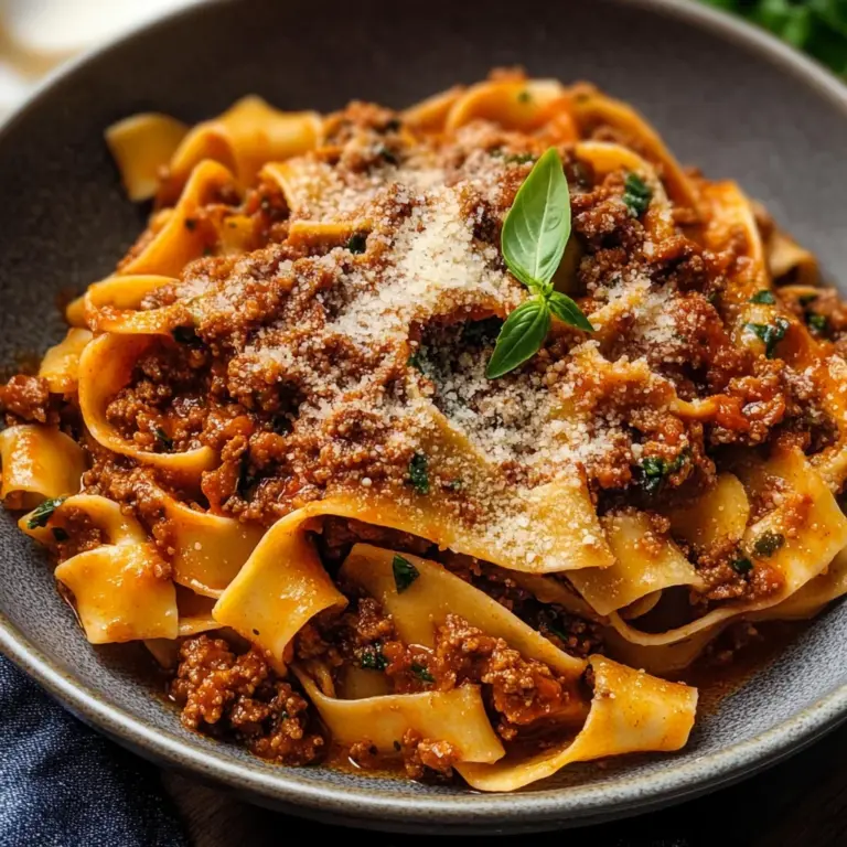 Authentic Pappardelle Bolognese (ragù alla bolognese)
