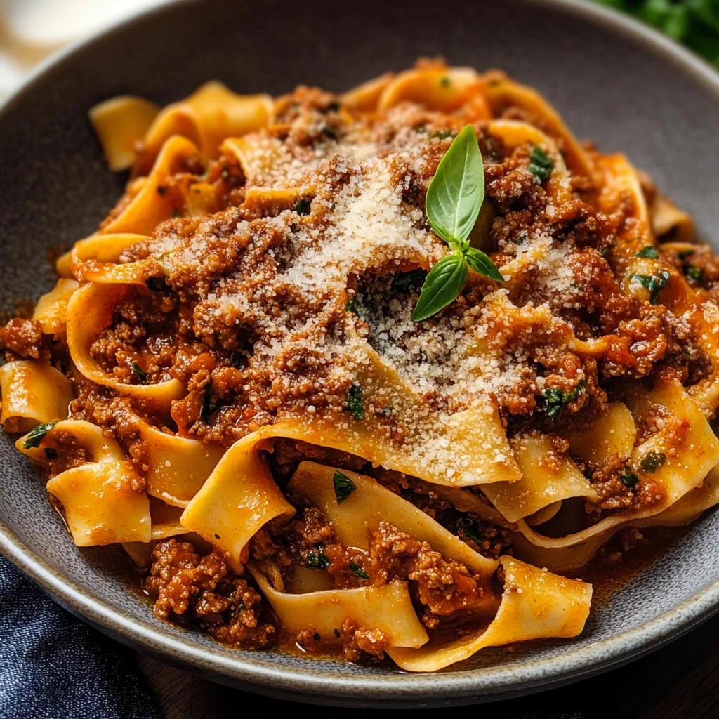 Authentic Pappardelle Bolognese (ragù alla bolognese)