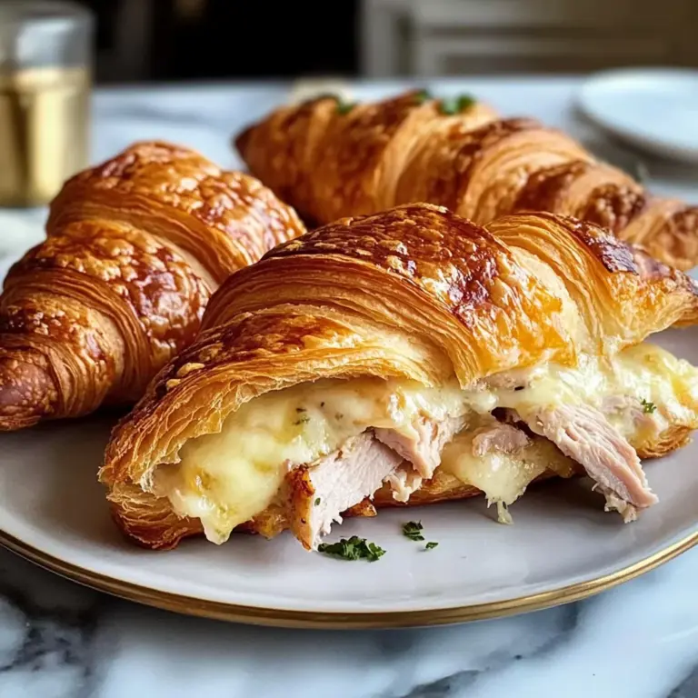 Baked Turkey and Cheese Croissant Recipe