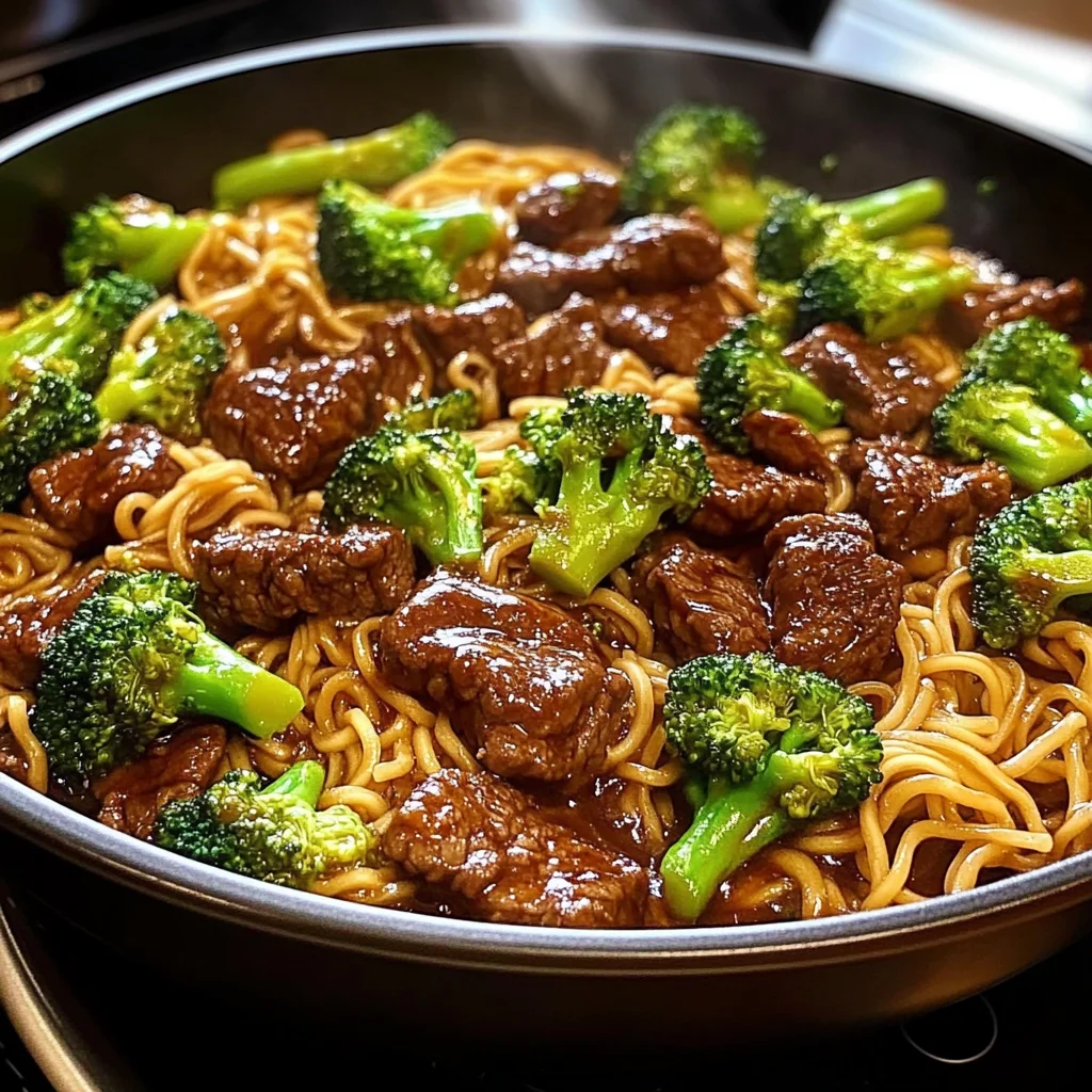 Beef, Broccoli & Noodle Stir-Fry
