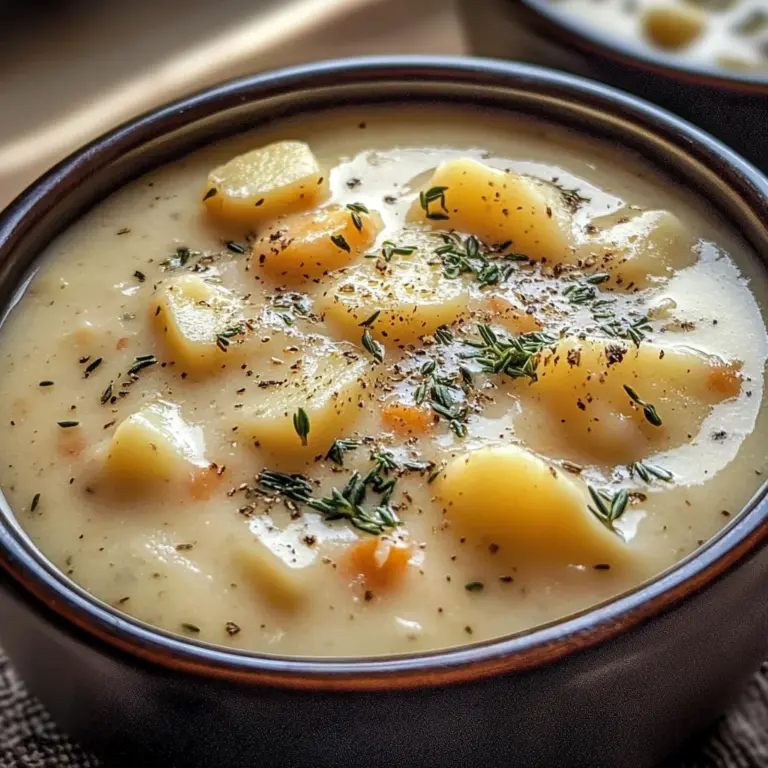 Cheddar Garlic Herb Potato Soup