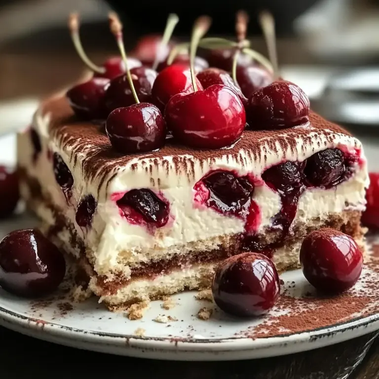 Cherry Amaretto Tiramisu: An Incredible 6-Layer Recipe