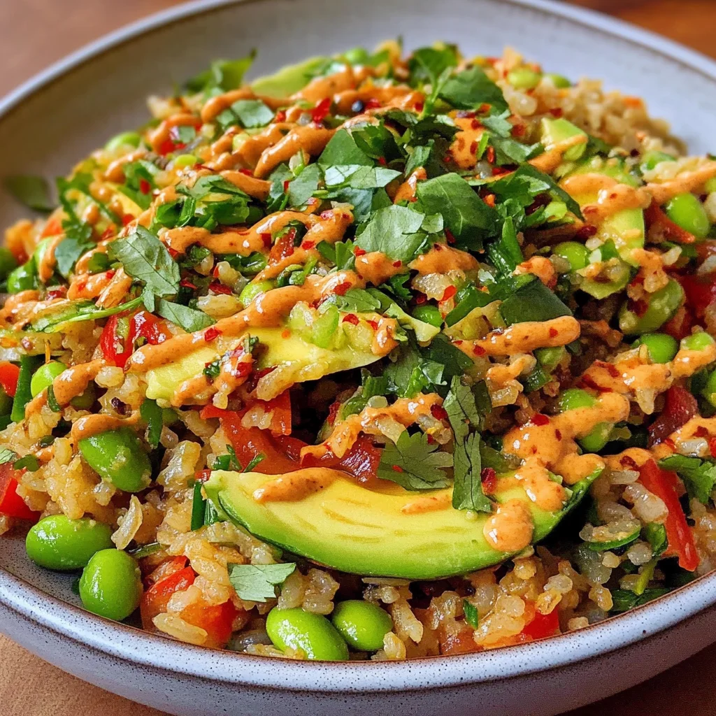 Crispy Rice Salad with Peanut-Chili Dressing