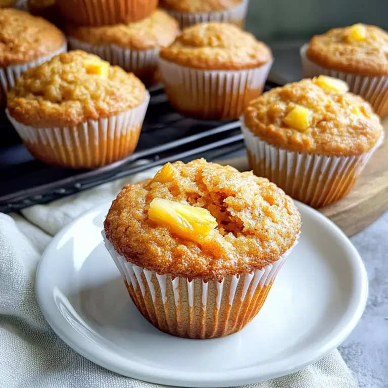 Easy Carrot Pineapple Muffins