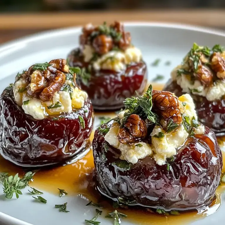 Feta-Parmesan Roasted Stuffed Dates with Honey-Walnut Herb Crunch