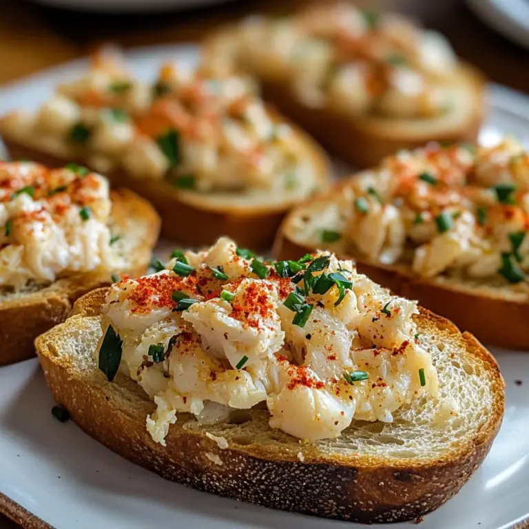 Garlic Butter Crab Toasts