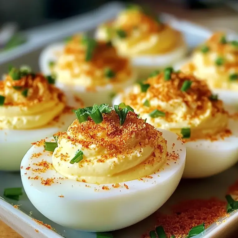 Garlic Parmesan Deviled Eggs