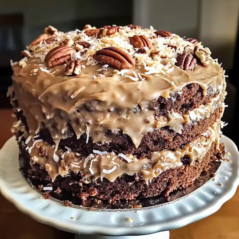 German Chocolate Pound Cake with Coconut-Pecan Frosting