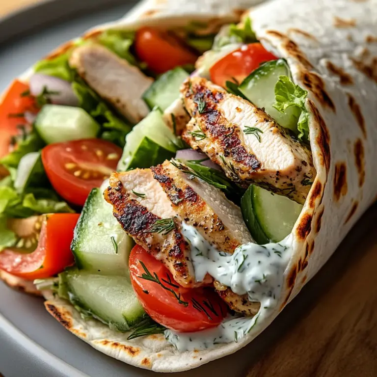 Greek Chicken Wraps