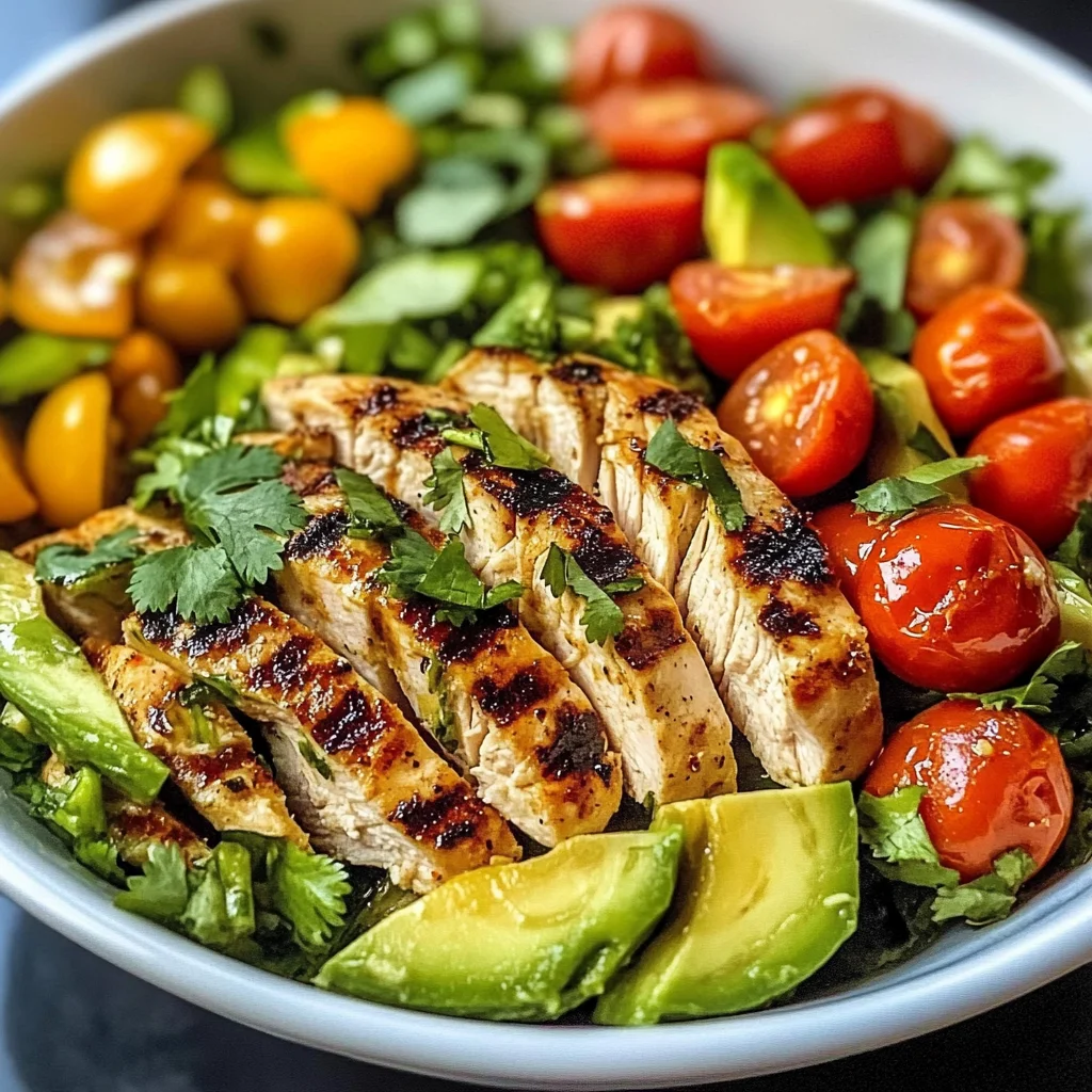 Grilled Chicken Avocado Salad