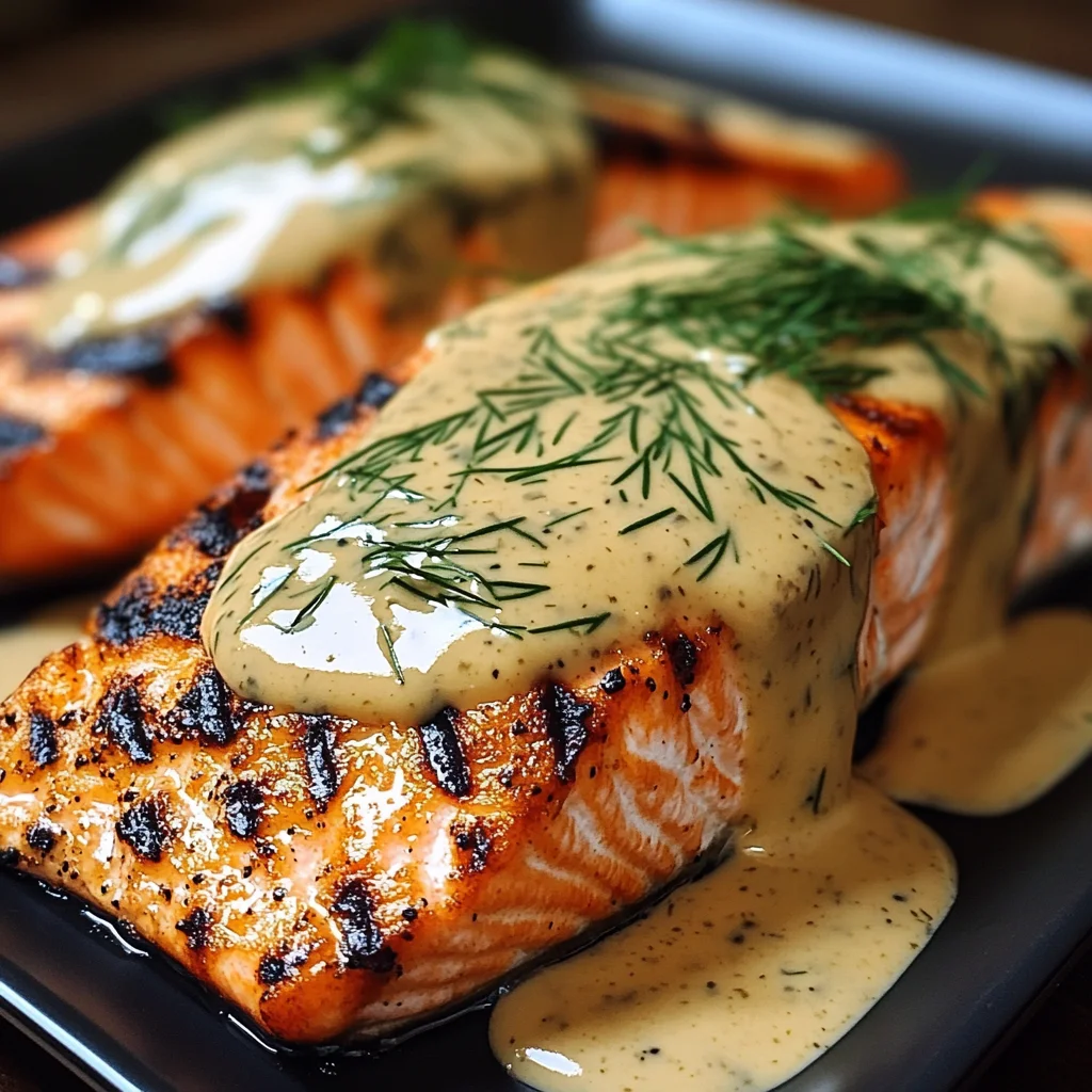 Grilled Salmon with Dijon Mustard Sauce: A Flavorful Delight!