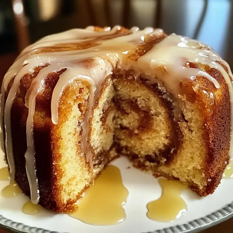 Honey Bun Pound Cake