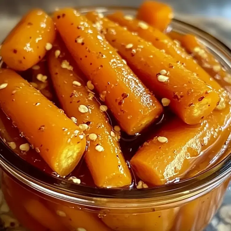 Hot Honey Pickled Carrots: A Sweet and Spicy Delight!