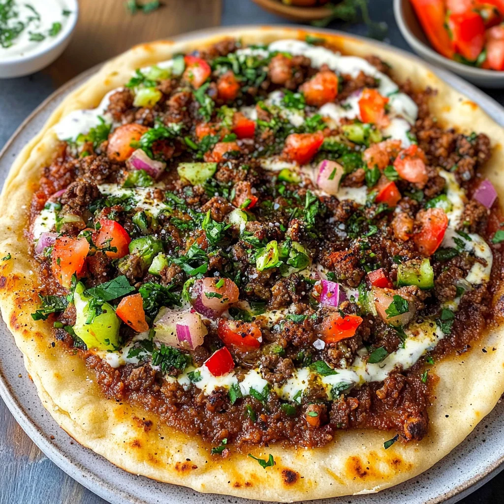 Lamb Lahmacun (Turkish Pizza)