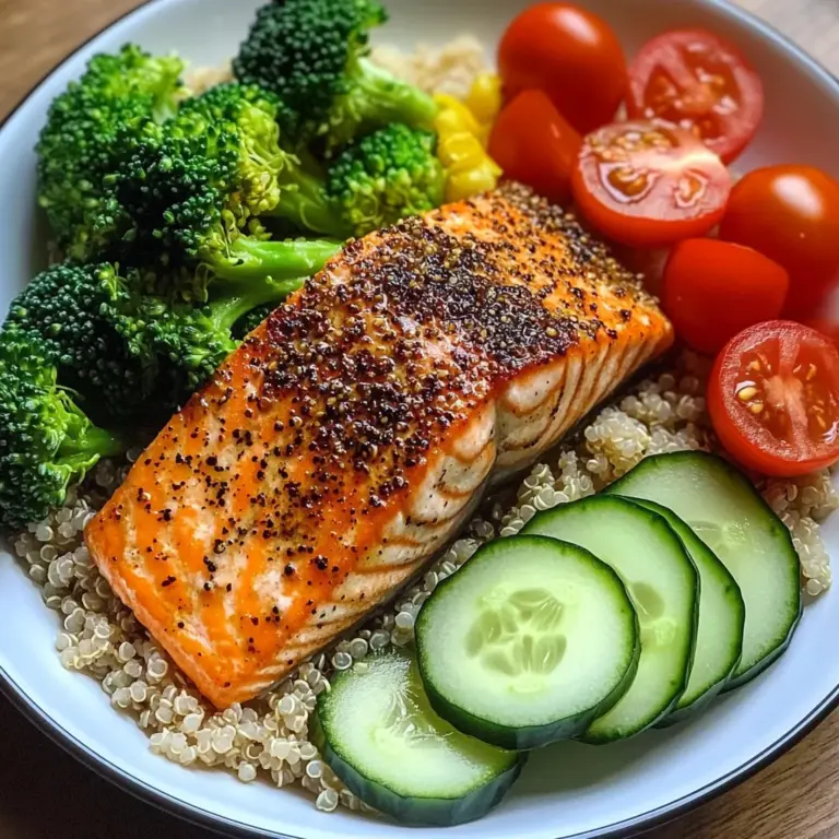 Lemon-Pepper Salmon Quinoa Plate