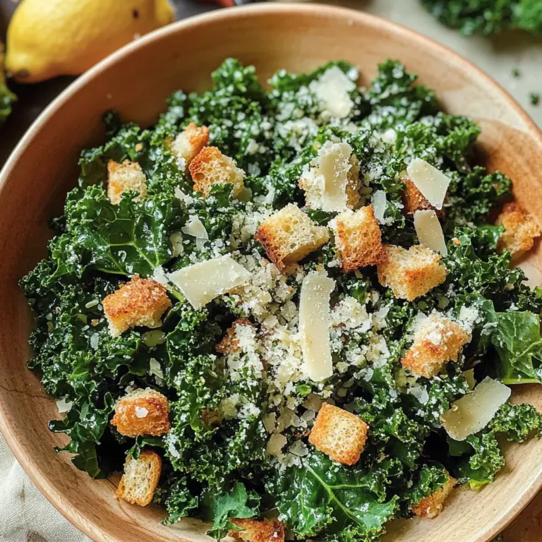 Lemony Parmesan Kale Salad
