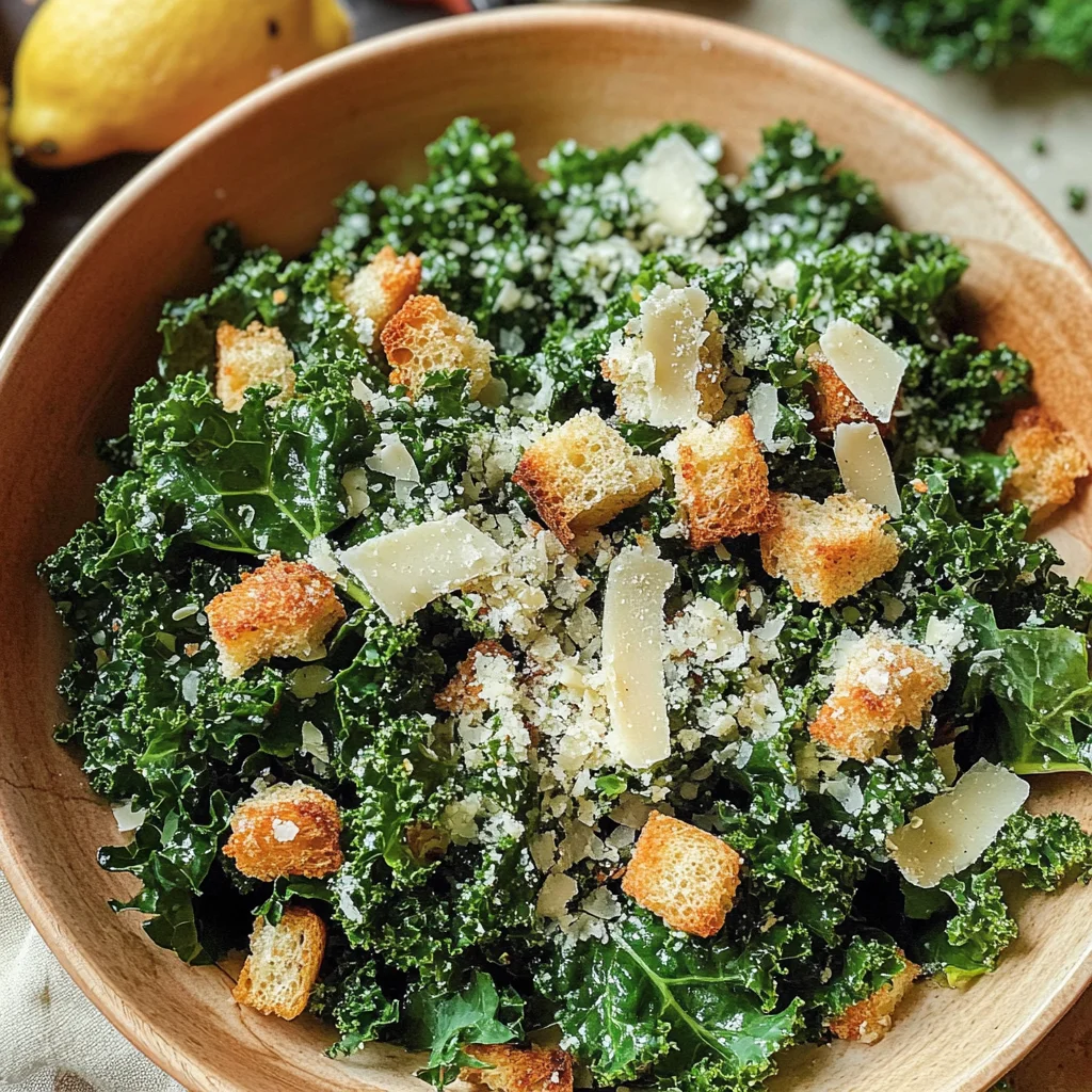 Lemony Parmesan Kale Salad