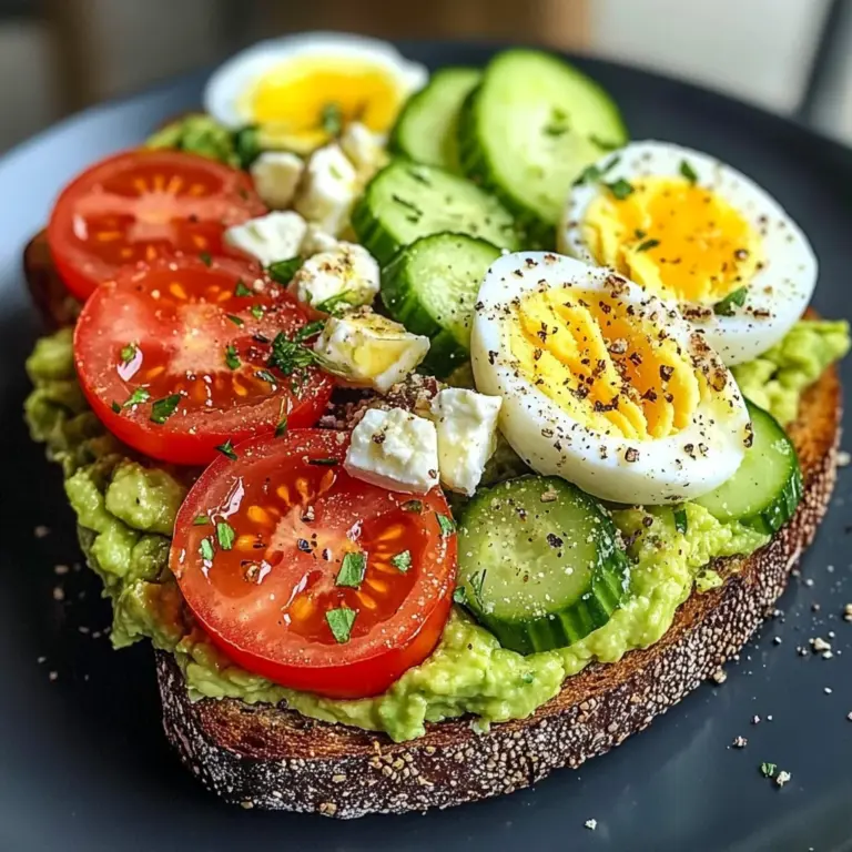 Mediterranean Avocado & Egg Power Plate