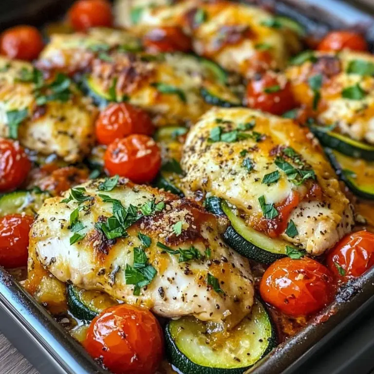 Mediterranean Chicken Zucchini Bake – Healthy, Flavorful & Easy!