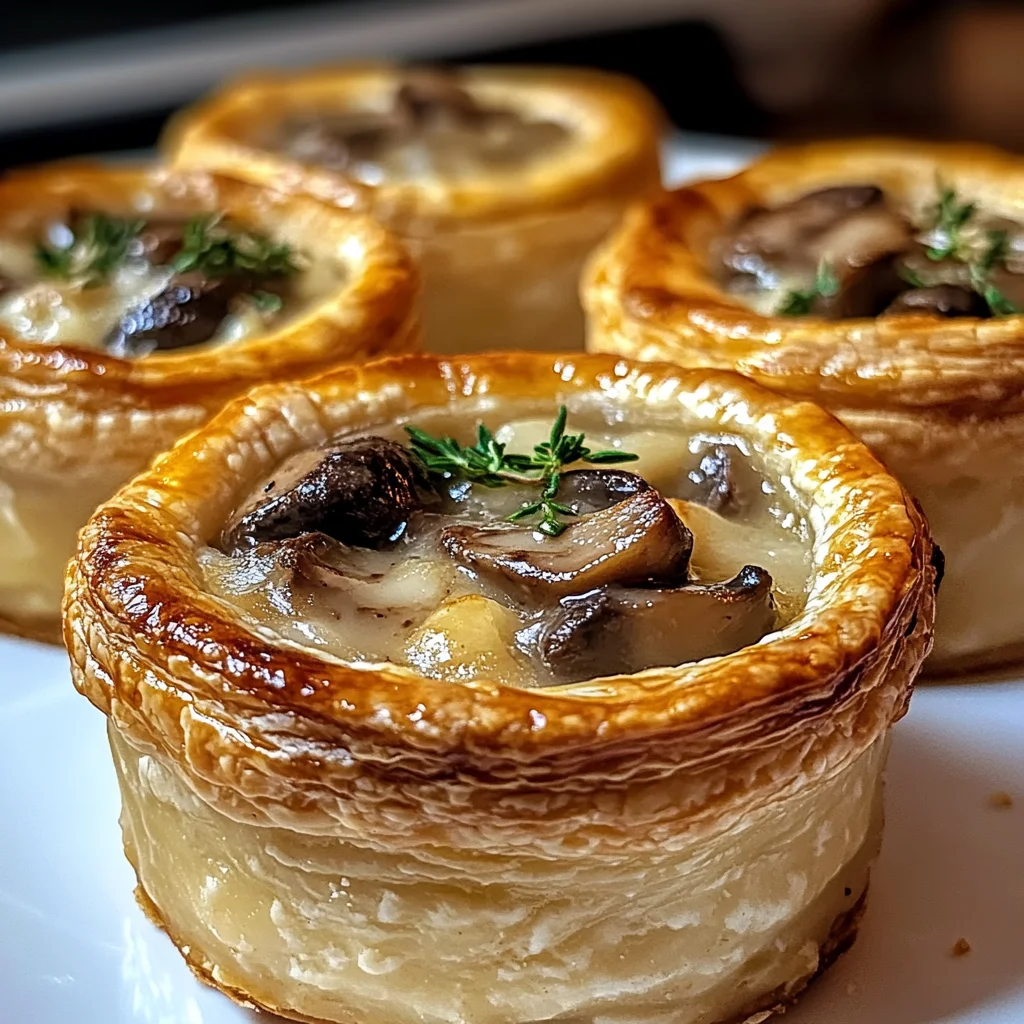 Mini Mushroom & Gruyère Pot Pies