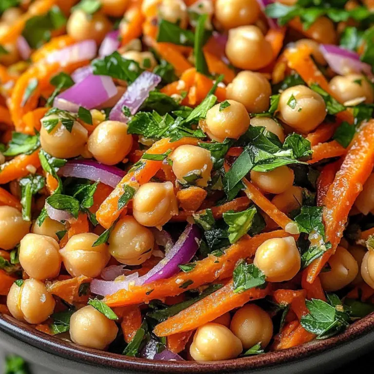 Moroccan Carrot and Chickpea Salad