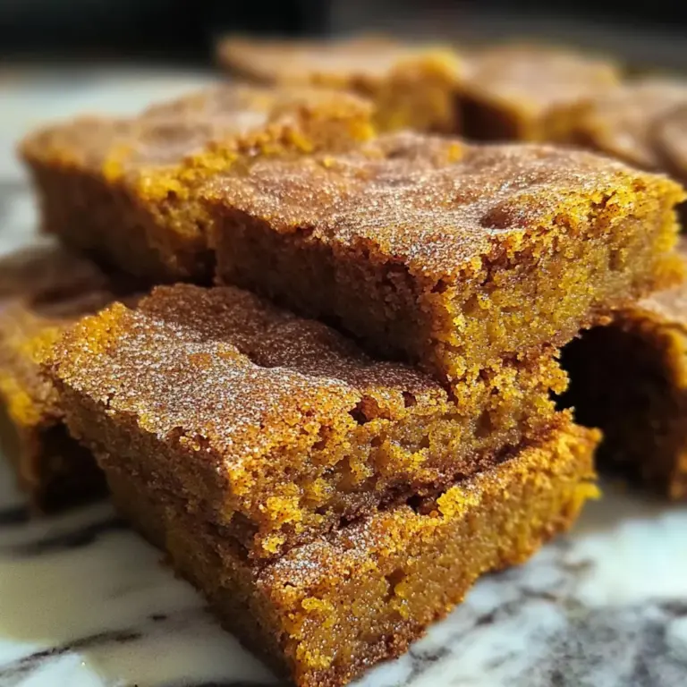 Pumpkin Snickerdoodle Blondies Recipe