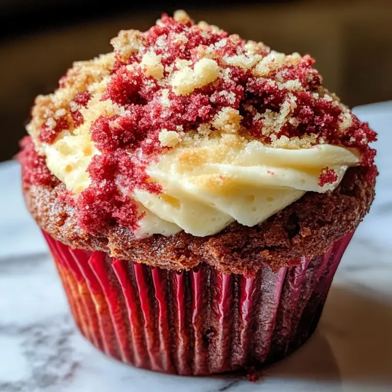 Red Velvet Cream Cheese Muffins