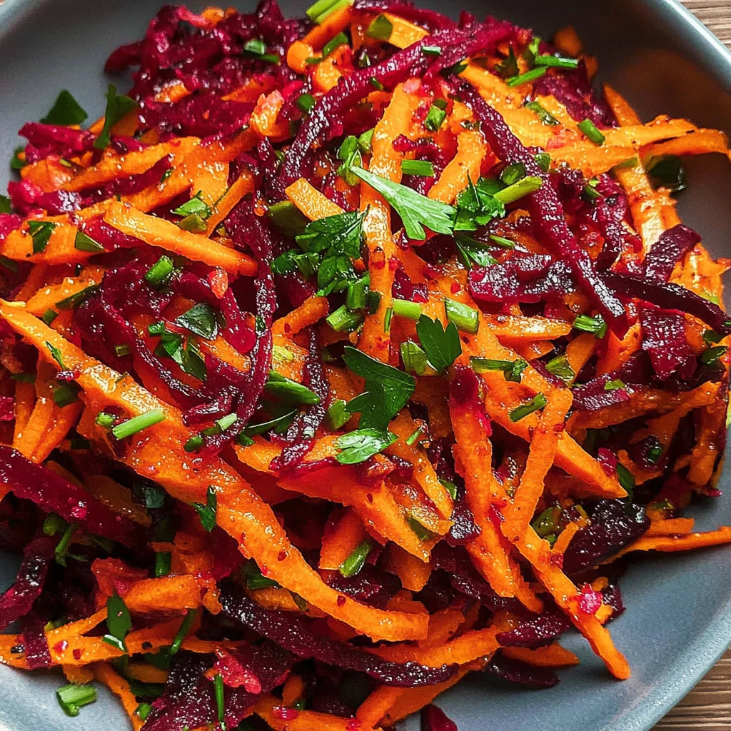 Simple No-Cook Grated Beet & Carrot Salad