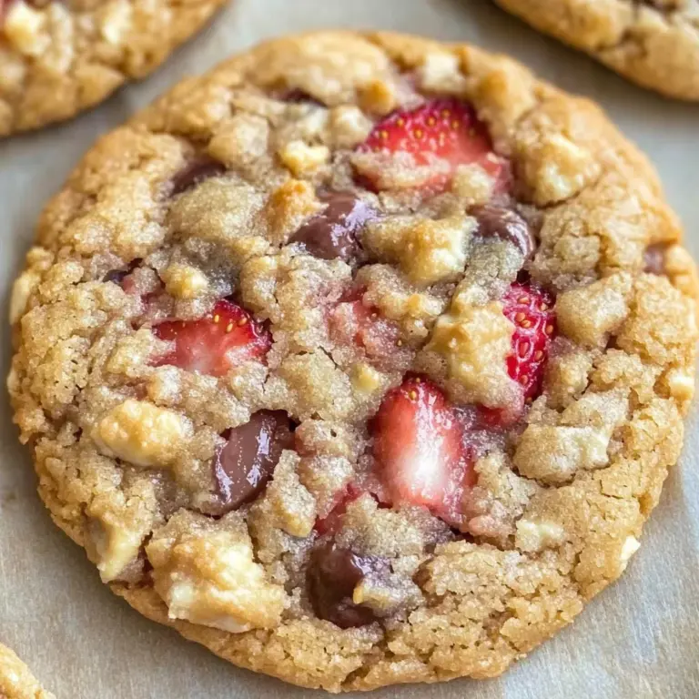 Strawberry Cookies (4 Ingredients)
