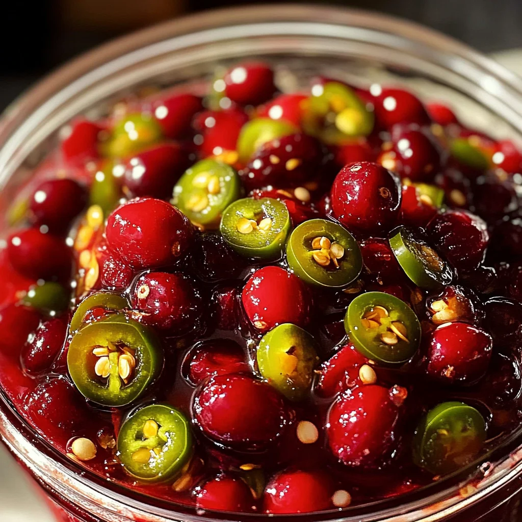 Sweet & Spicy Cranberry Jalapeño Cowboy Candy:1Amazing Treat