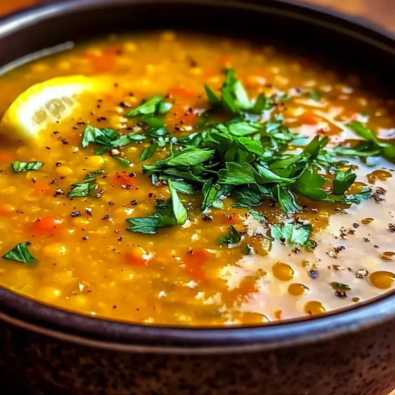 Turkish Lentil Soup Recipe