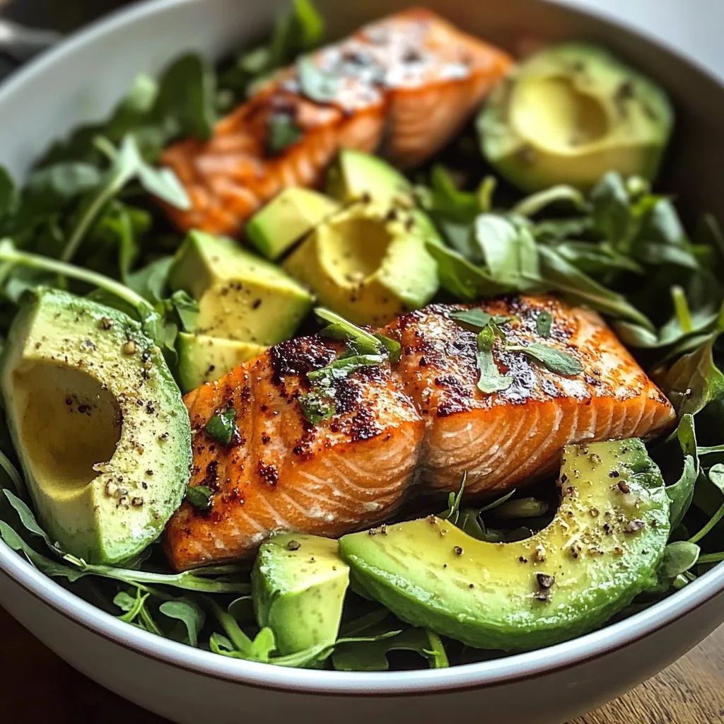 Zesty Salmon & Avocado Salad Bowl