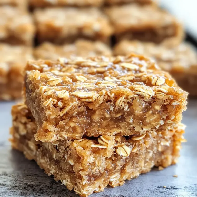 3 Ingredient Apple Oatmeal Bars