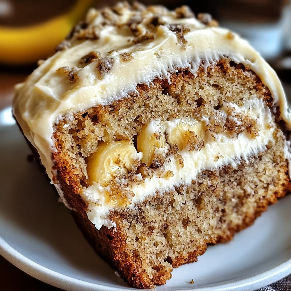 Banana Bread Cake with Cream Cheese Frosting