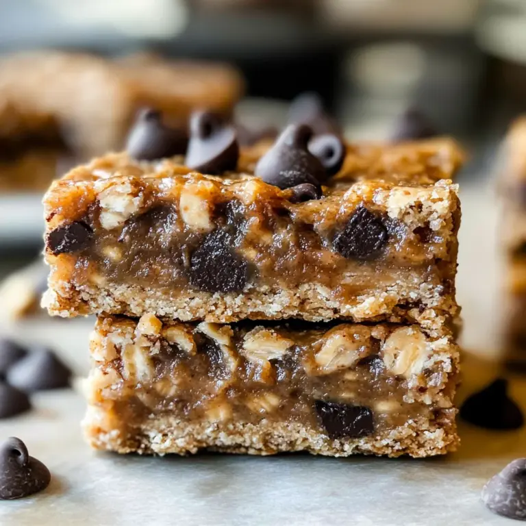 Banana Peanut Butter Oat Bars