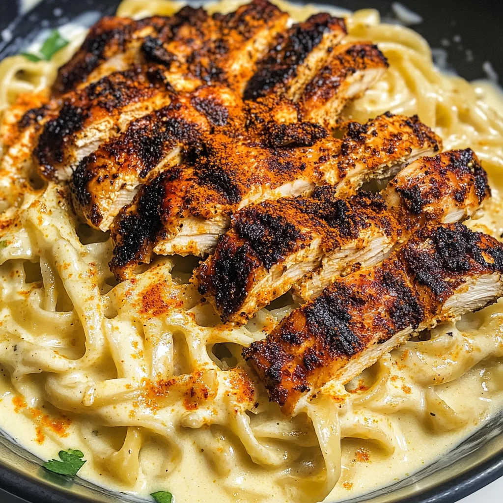 Blackened Cajun Chicken Alfredo