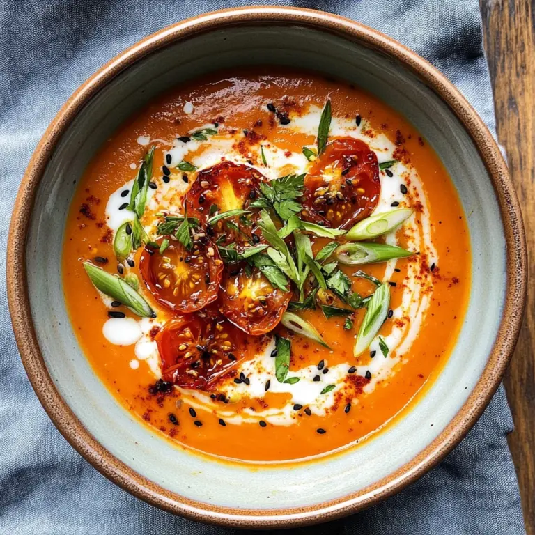 Caramelized Gochujang Tomato Soup