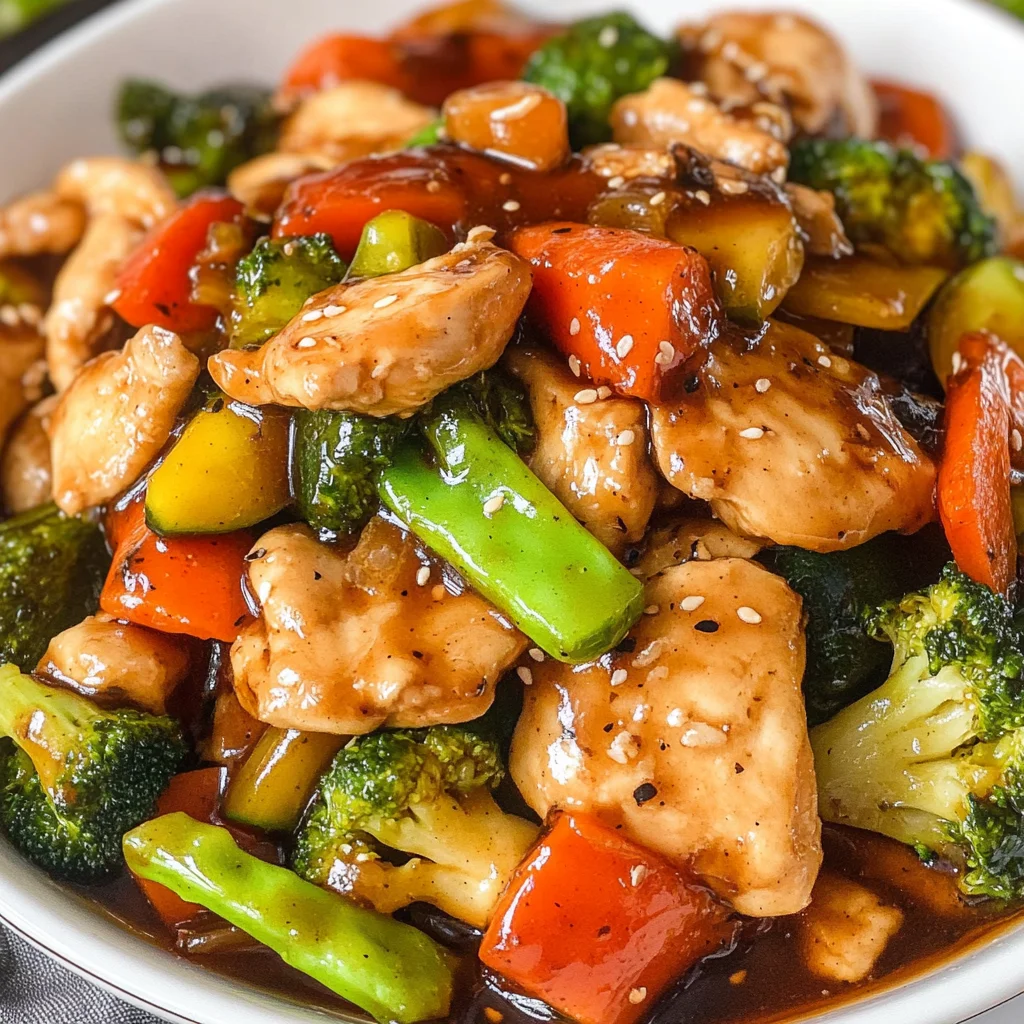 Chicken with Mixed Vegetable Stir Fry